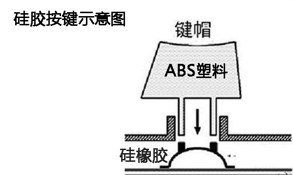 硅橡胶按键示意图